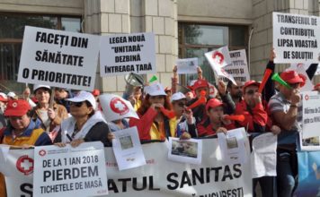 Astăzi încep protestele din sănătate sub deviza: Spunem NU Dezbinării!